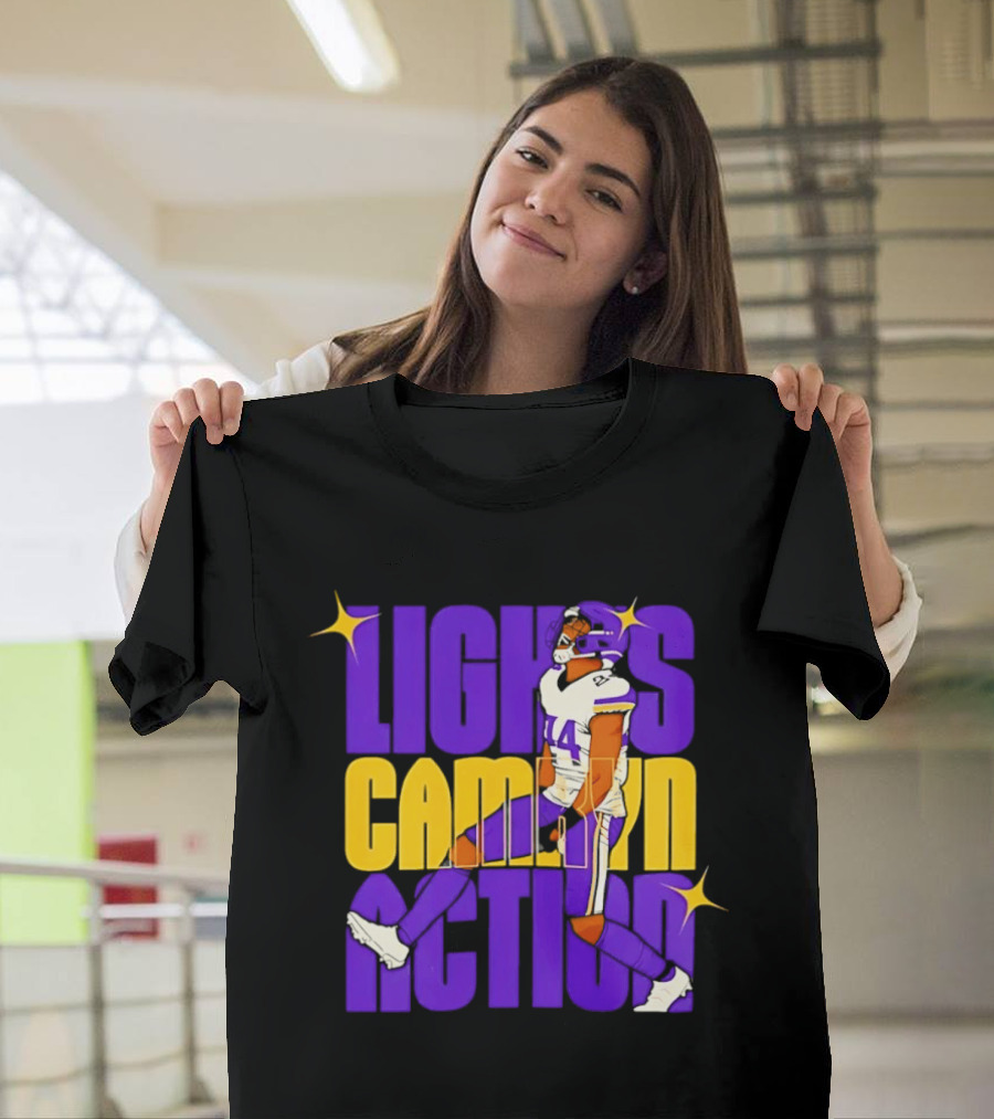 Lights Camryn Action Minnesota Vikings Player 14 T-Shirt