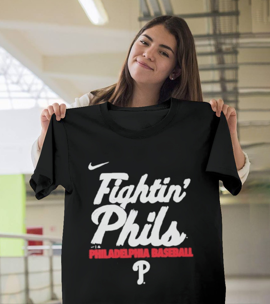 Nike Fightin' Phils Philadelphia Baseball City Connect Handwriting Club T-Shirt