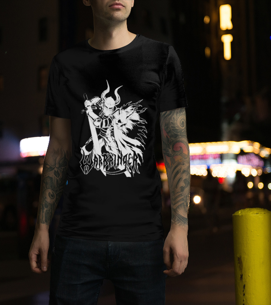 Warbringer Tour 2026 Viking Warrior Fantasy Art With Horned Helmet And Axe T-Shirt