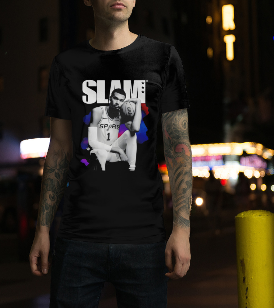 SLAM Victor Wembanyama Spurs Basketball T-Shirt
