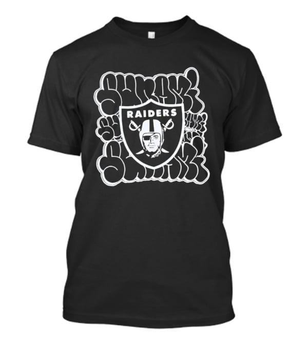 Suavecito Raiders Graffiti Bubble Shield T-Shirt