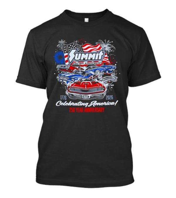 Summit Racing Equipment Celebrating America 1776 2026 250 Year Anniversary T-Shirt