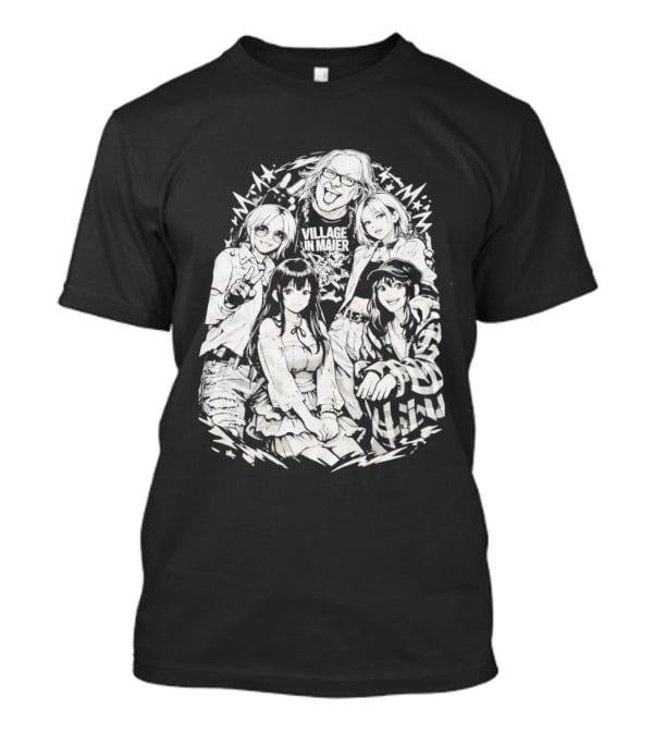 Andrew WK Village Maier Anime Characters T-Shirt