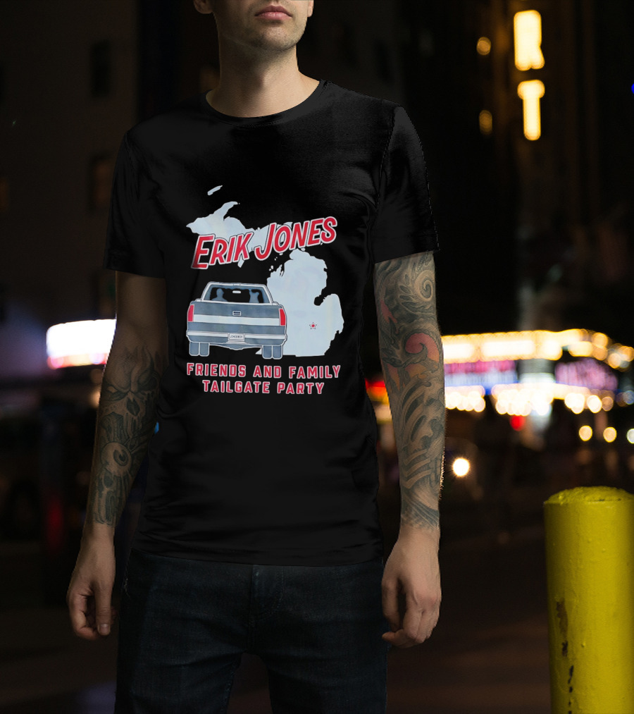 Erik Jones Friends And Family Tailgate Party Jonesboy Legacy Michigan T-Shirt