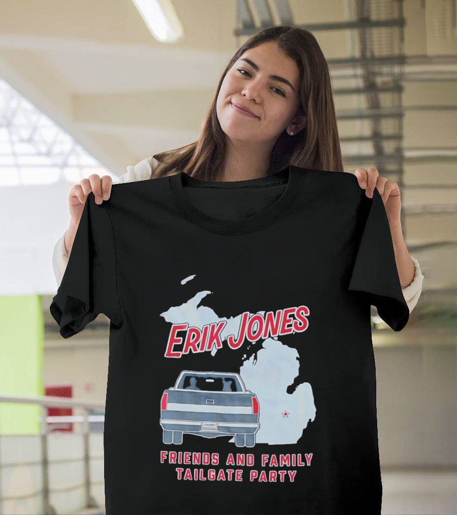 Erik Jones Friends And Family Tailgate Party Jonesboy Legacy Michigan T-Shirt