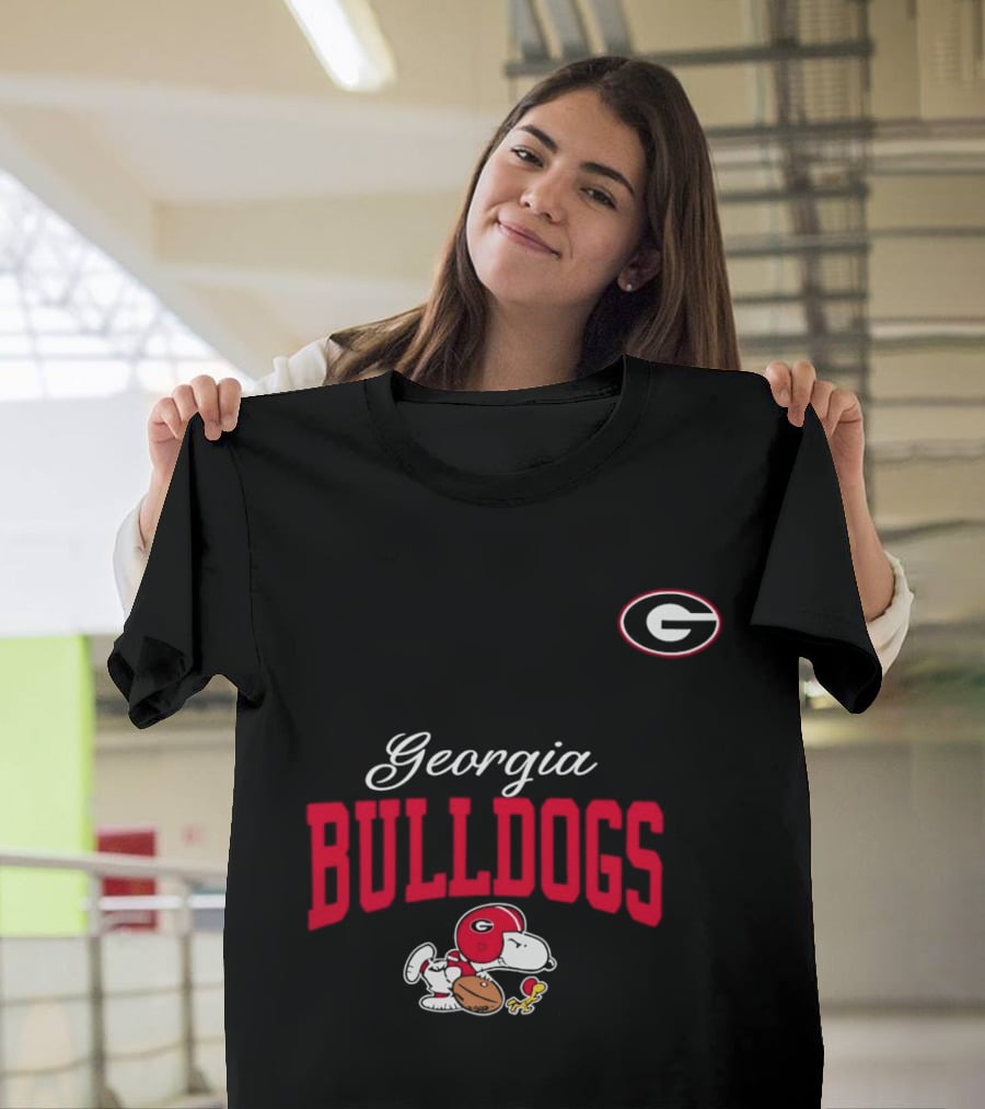 Georgia Bulldogs Snoopy Woodstock Forever Not Just When We Win T-Shirt