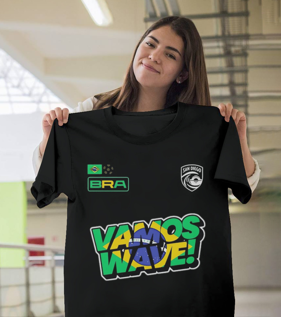 Brazil Vamos Wave San Diego Wave FC 2026 T-Shirt