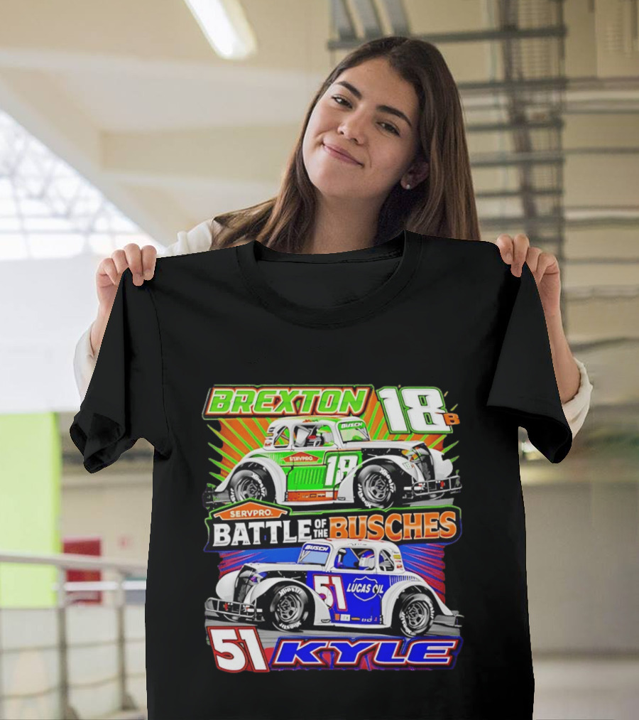 Brexton 18B SERVPRO Battle Of The Busches 51 Kyle Lucas Oil T-Shirt