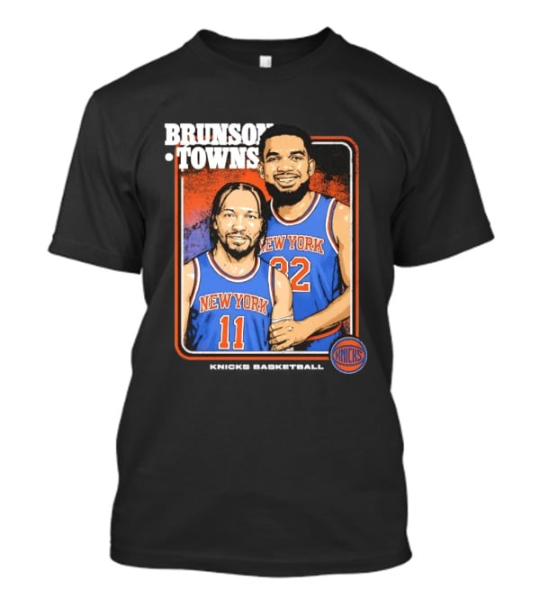 New York Knicks Brunson Towns Stepbrothers 32 11 T-Shirt