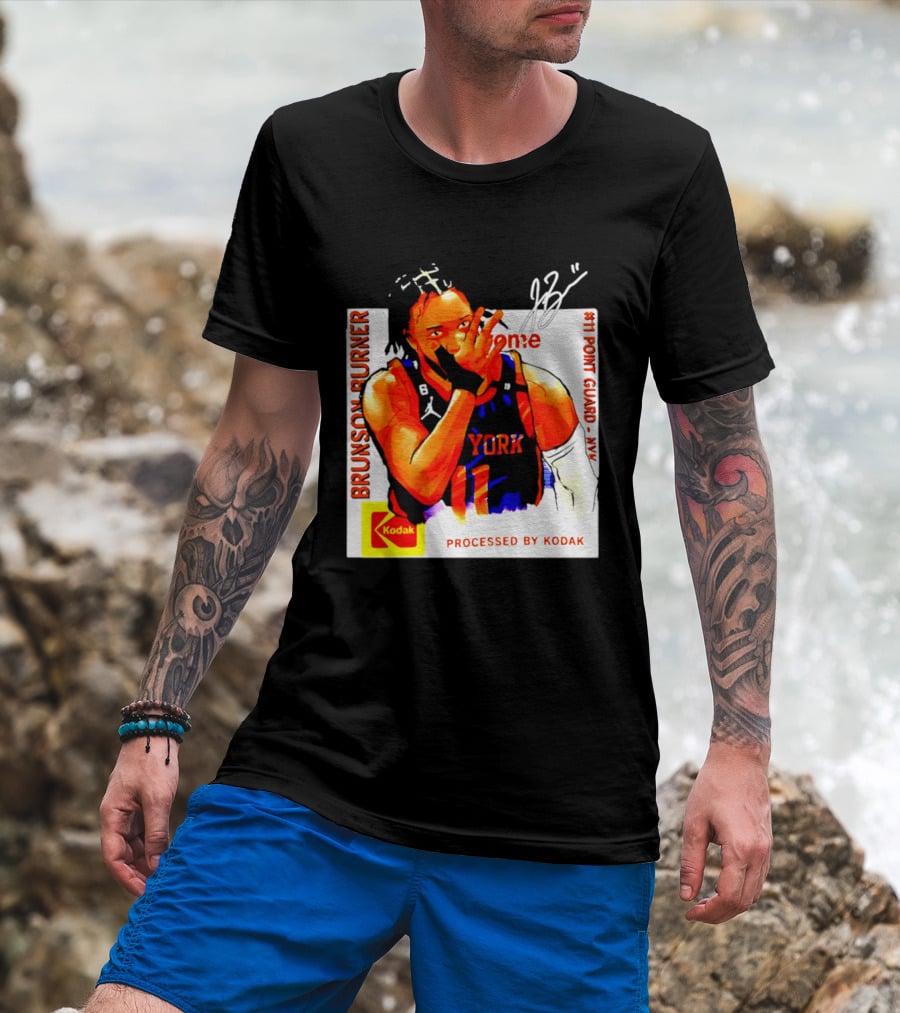 Jalen Brunson Burner New York Kodak #11 Point Guard NYY T-Shirt