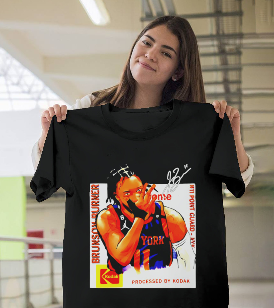 Jalen Brunson Burner New York Kodak #11 Point Guard NYY T-Shirt