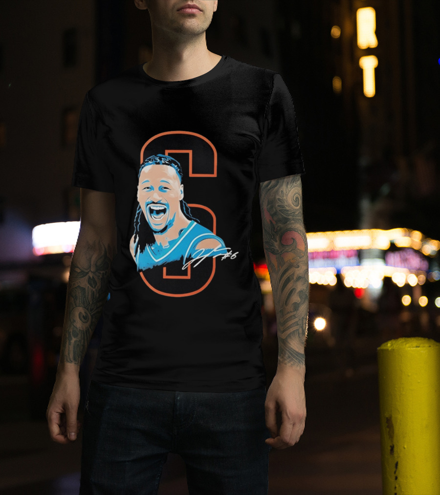 Jaylin Williams Number 6 Oklahoma City Thunder Basketball Signature T-Shirt