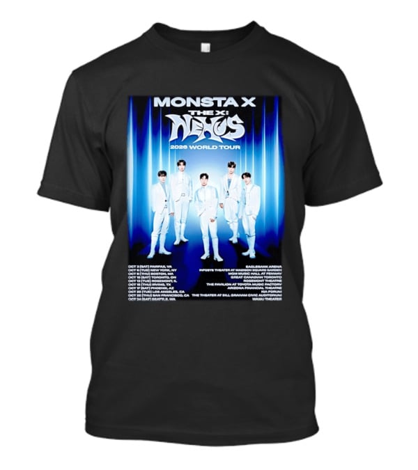 Monsta X The X Nexus 2026 World Tour Dates And Venues T-Shirt