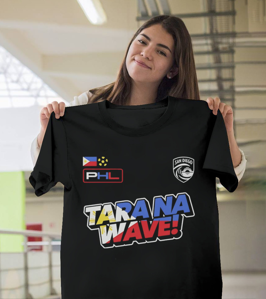 Philippines PHL San Diego Wave FC 2026 Tara Na Wave T-Shirt