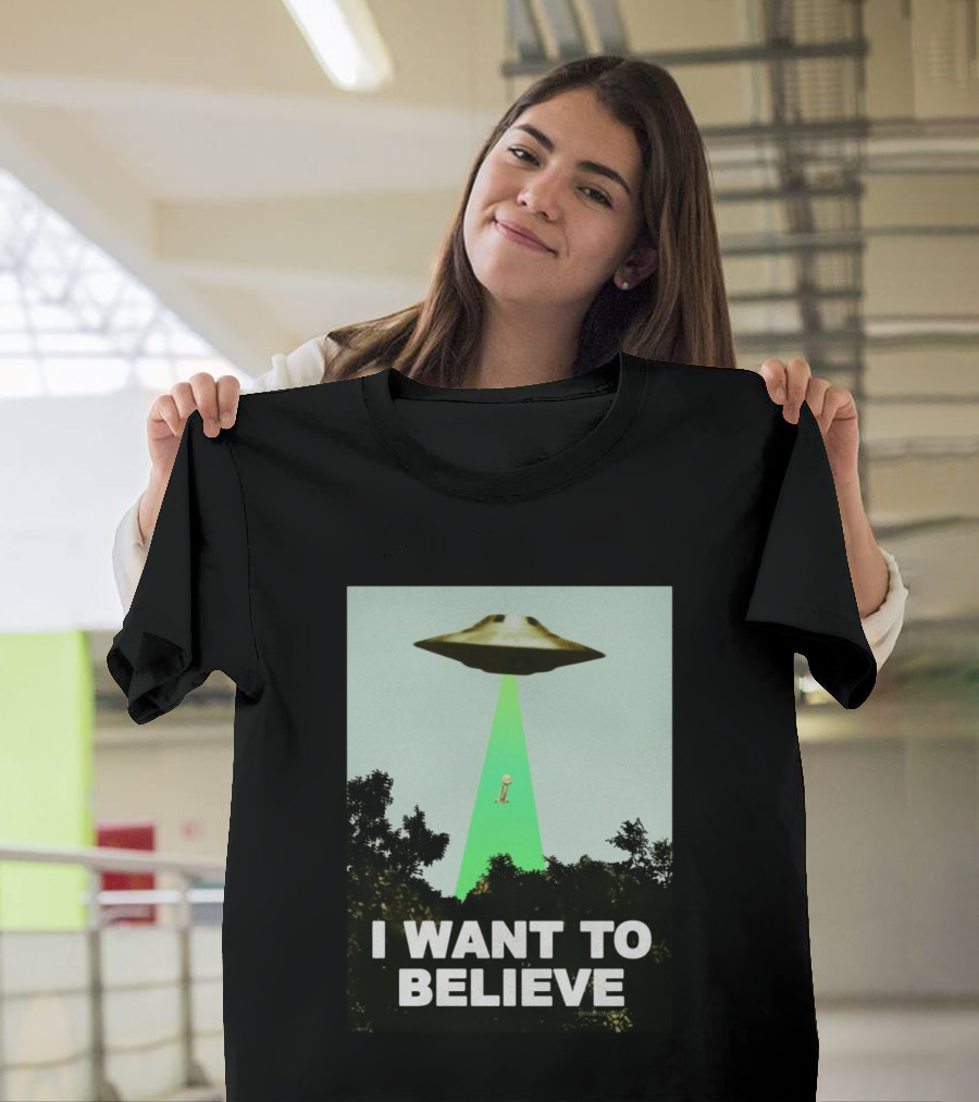 Premiun Spurs I Want To Believe UFO Trophy T-Shirt
