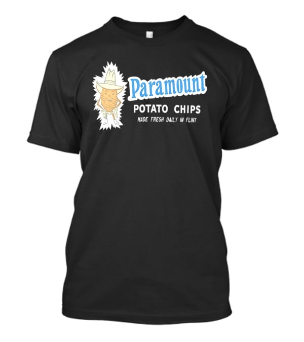 Paramount Potato Chips Made Fresh Daily In Flint Cowboy T-Shirt