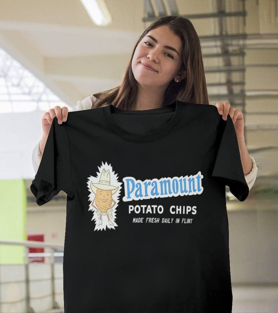 Paramount Potato Chips Made Fresh Daily In Flint Cowboy T-Shirt