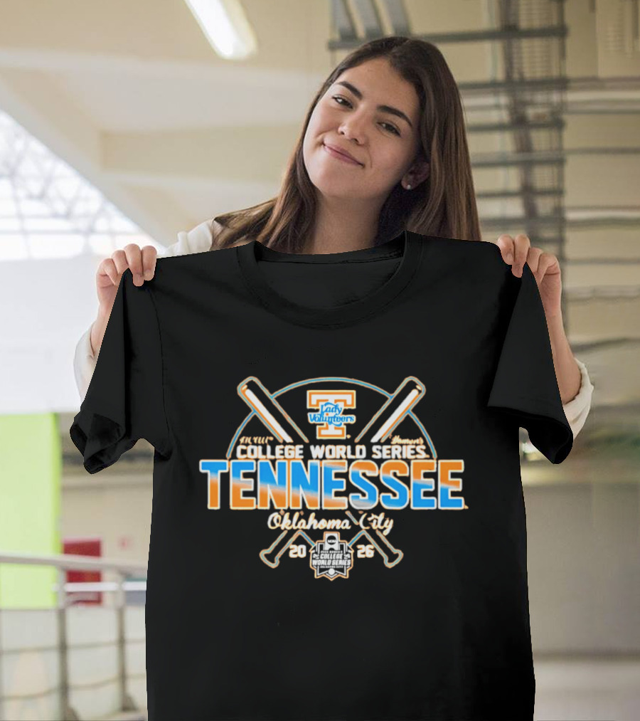 Tennessee Lady Volunteers Softball 2026 College World Series Oklahoma City T-Shirt