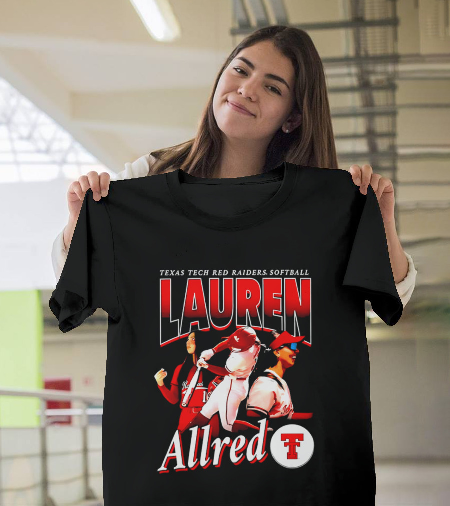 Texas Tech Red Raiders Softball Lauren Allred Team T-Shirt