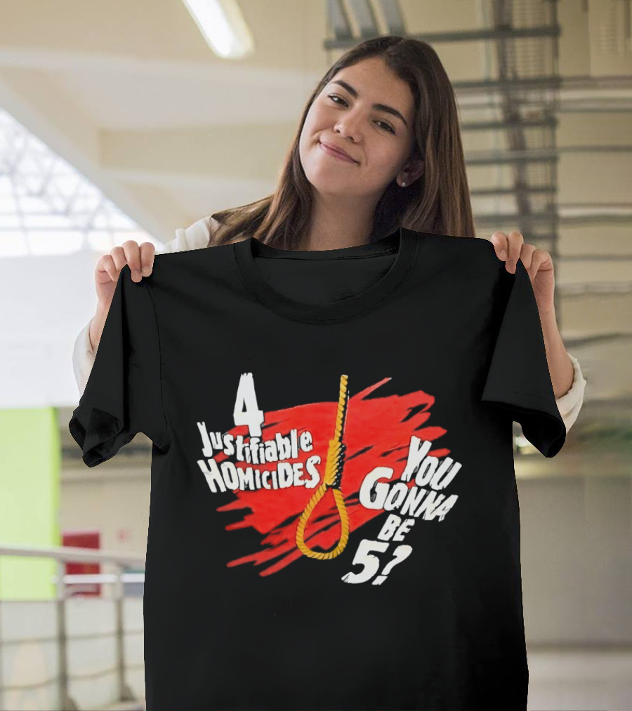 The Undertaker 4 Justifiable Homicides You Gonna Be 5 Noose Red T-Shirt