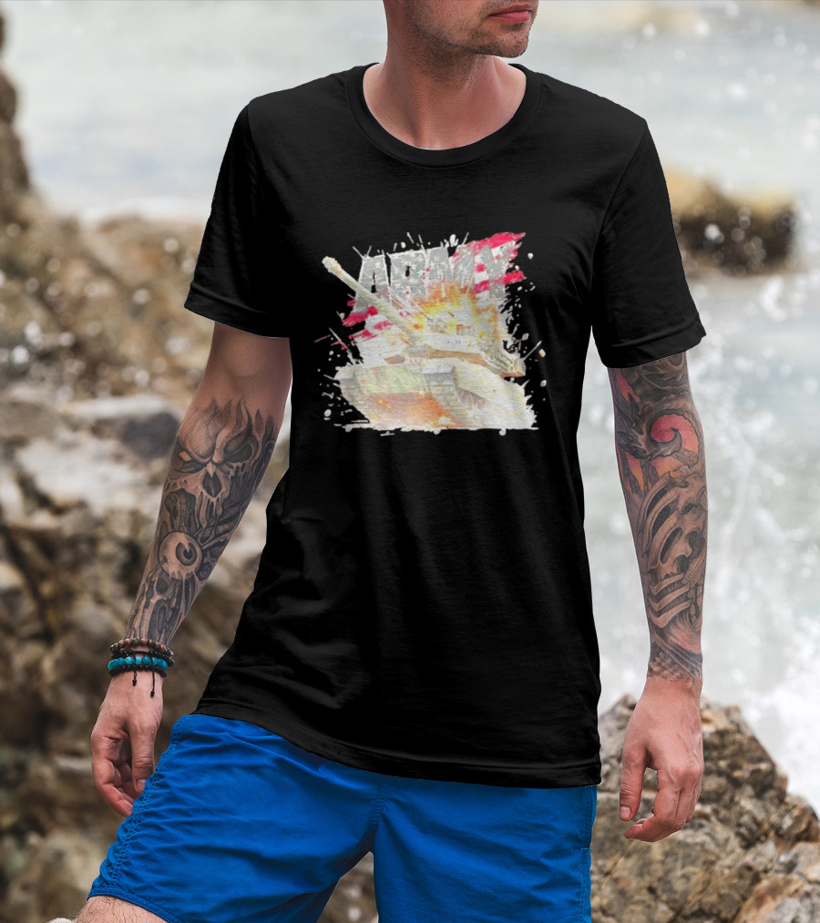 America Army M1 Abrams Tank Explosion T-Shirt