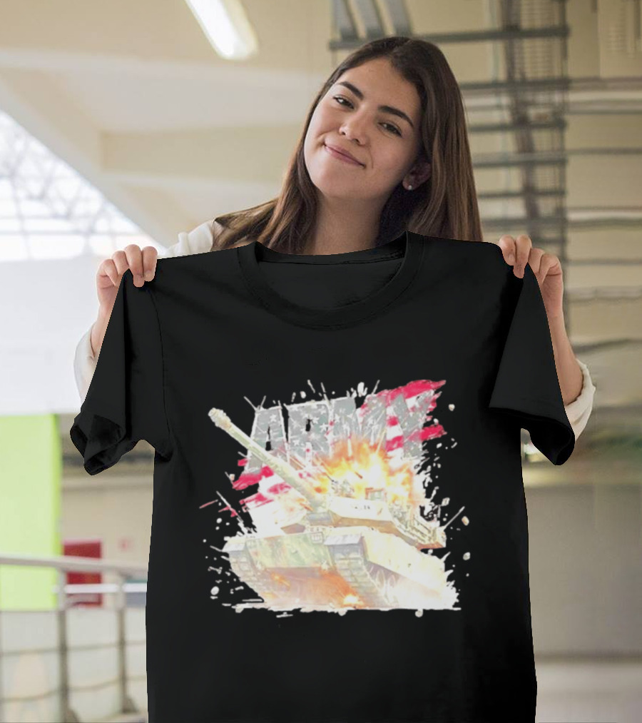 America Army M1 Abrams Tank Explosion T-Shirt