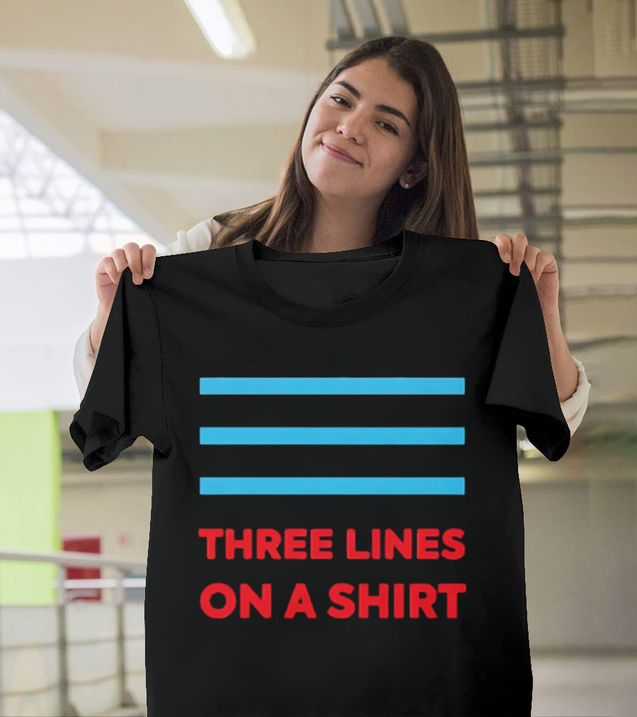 Three Lines On A England Europe T-Shirt