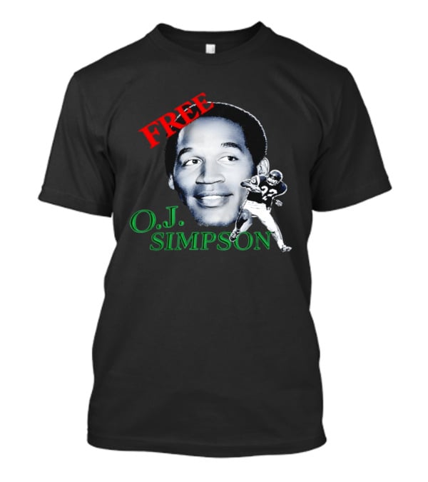 Free OJ Simpson 22 Football NFL Buffalo Team T-Shirt