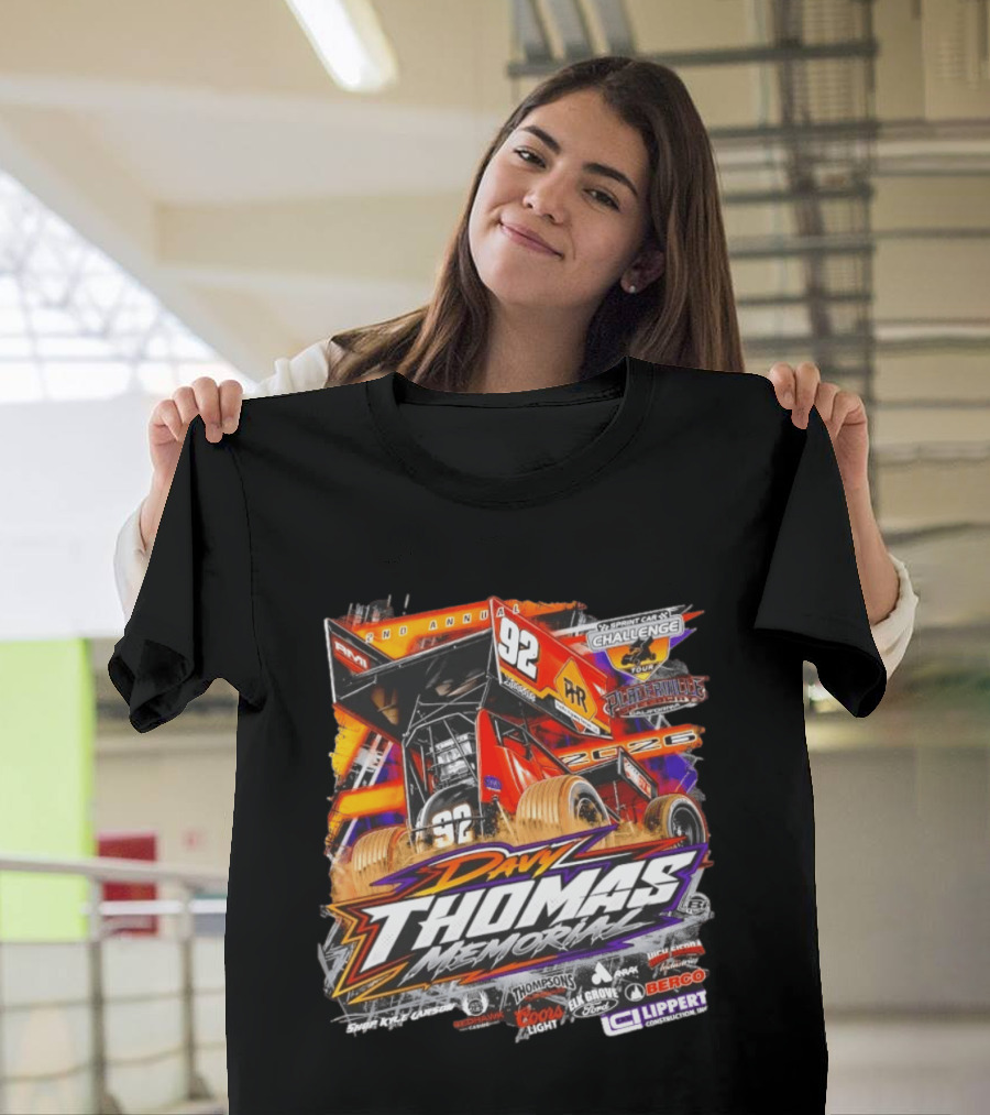 2nd Annual Davy Thomas Memorial 92 Sprint Car Placerville Speedway Challenge Tour 2020 T-Shirt