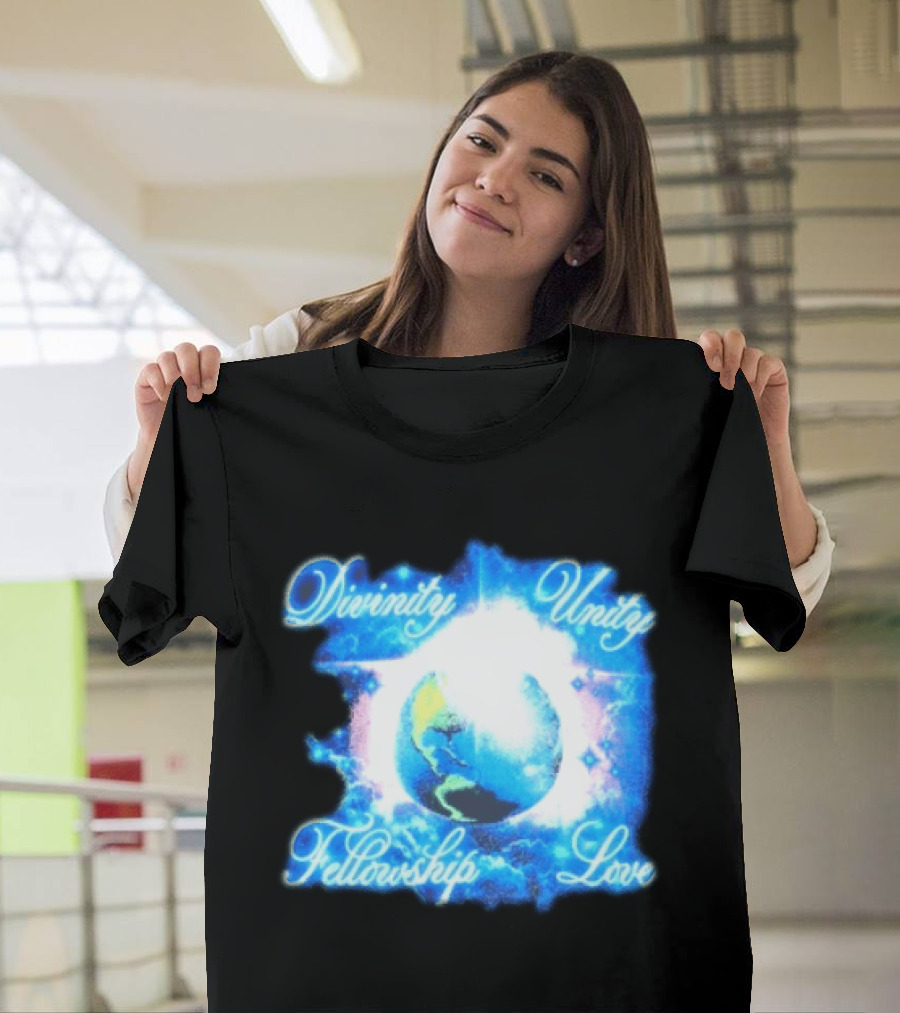Divinity Unity Fellowship Love Earth Glow T-Shirt