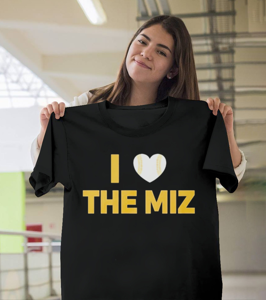 I Love The Miz Baseball Heart T-Shirt
