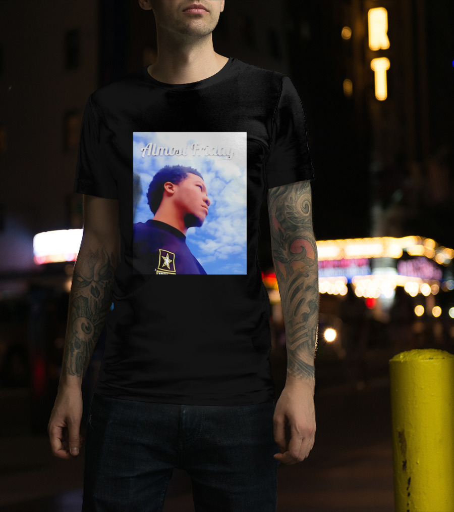 Almost Friday Jalen Brunson NWTS Basketball Sky T-Shirt