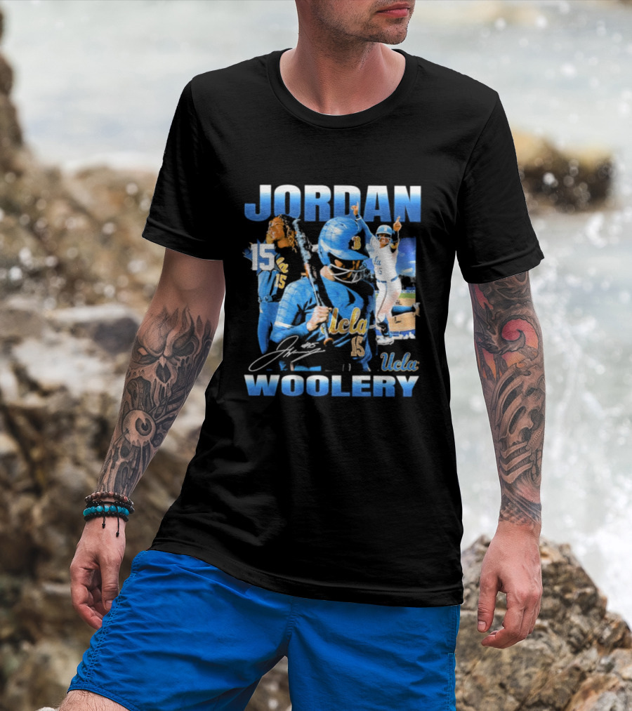 Jordan Woolery 15 UCLA Bruins Women's Softball T-Shirt