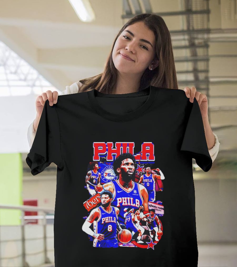 Philadelphia 76ers Phila 6ers Team Players Arena T-Shirt