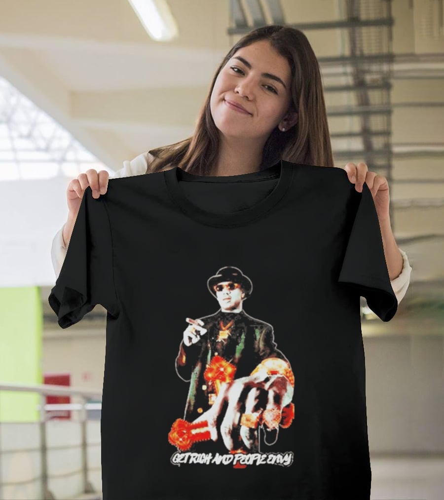 Master P Get Rich And People Envy Gold Rings Money Power T-Shirt