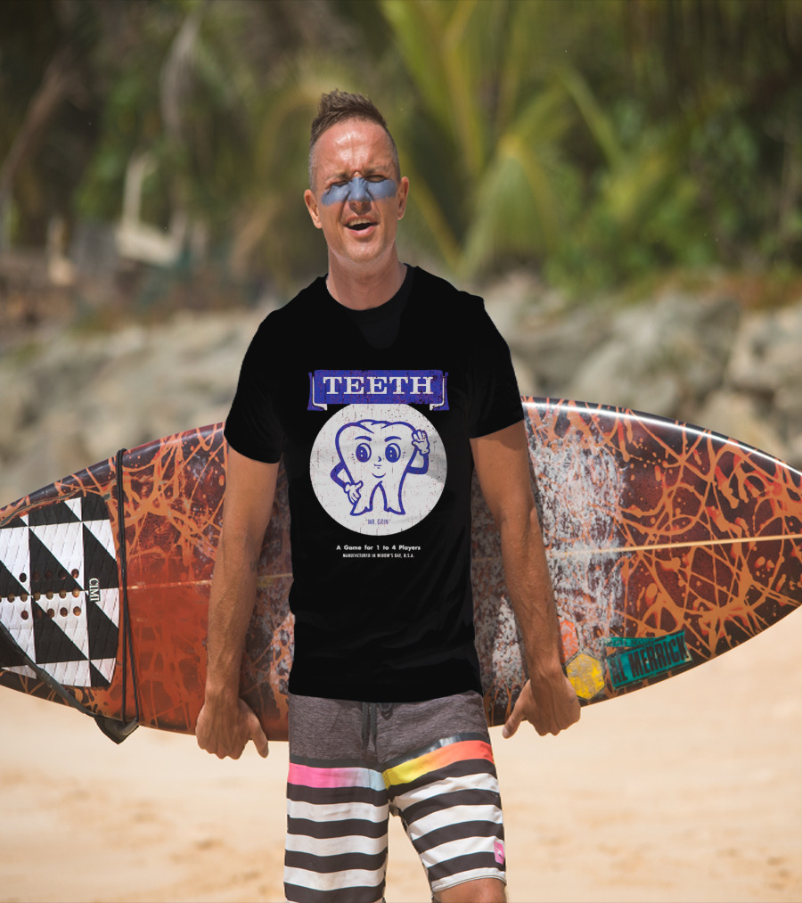 TEETH Mr. Grin Game For 1 To 4 Player T-Shirt
