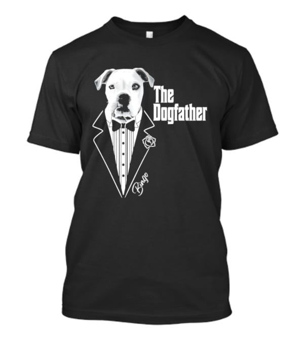The Dogfather Bingo Tuxedo Bow Tie Rose Godfather Movie Pet Owner T-Shirt