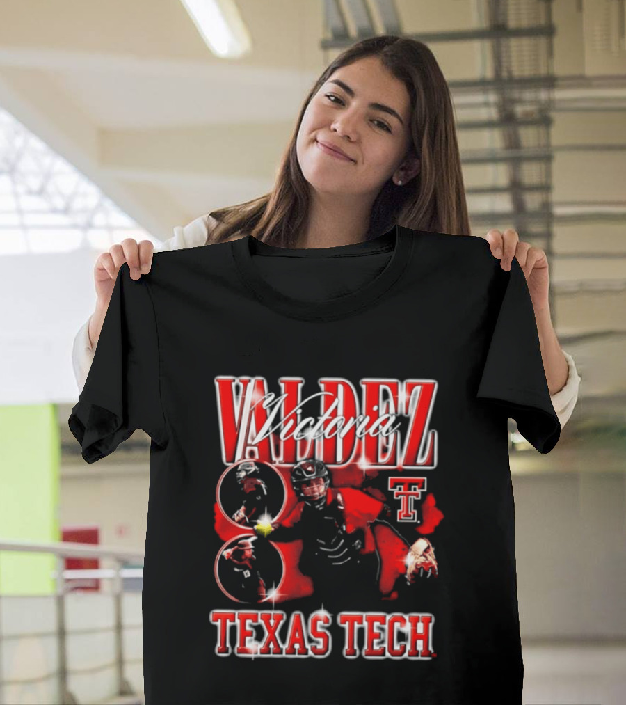 Valdez Number 8 Texas Tech 90s Bootleg T-Shirt