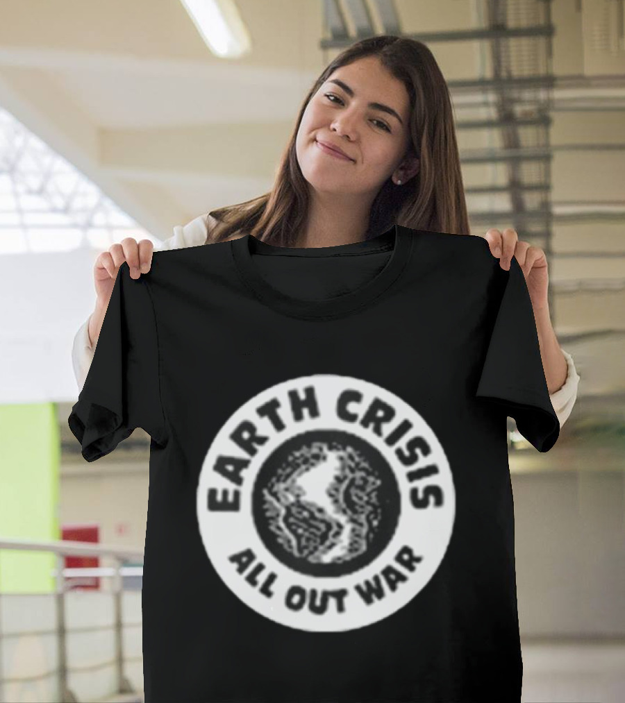 Earth Crisis 1992 All Out War Environmental Action T-Shirt