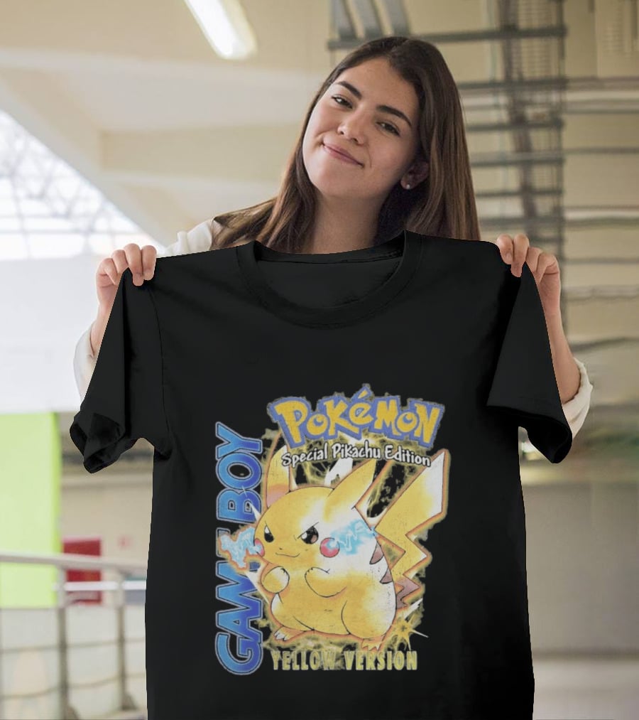 Game Boy Pokémon Special Pikachu Edition Yellow Version T-Shirt