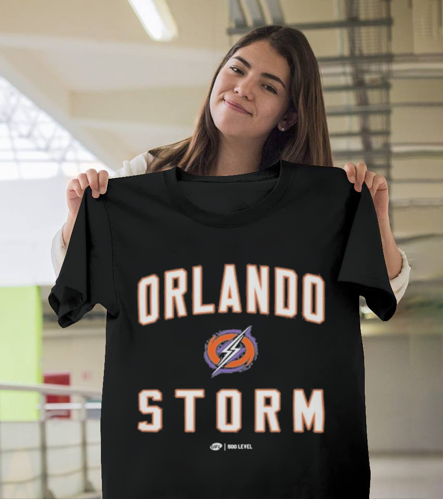 Orlando Storm UFL Good Level Purple Lightning T-Shirt