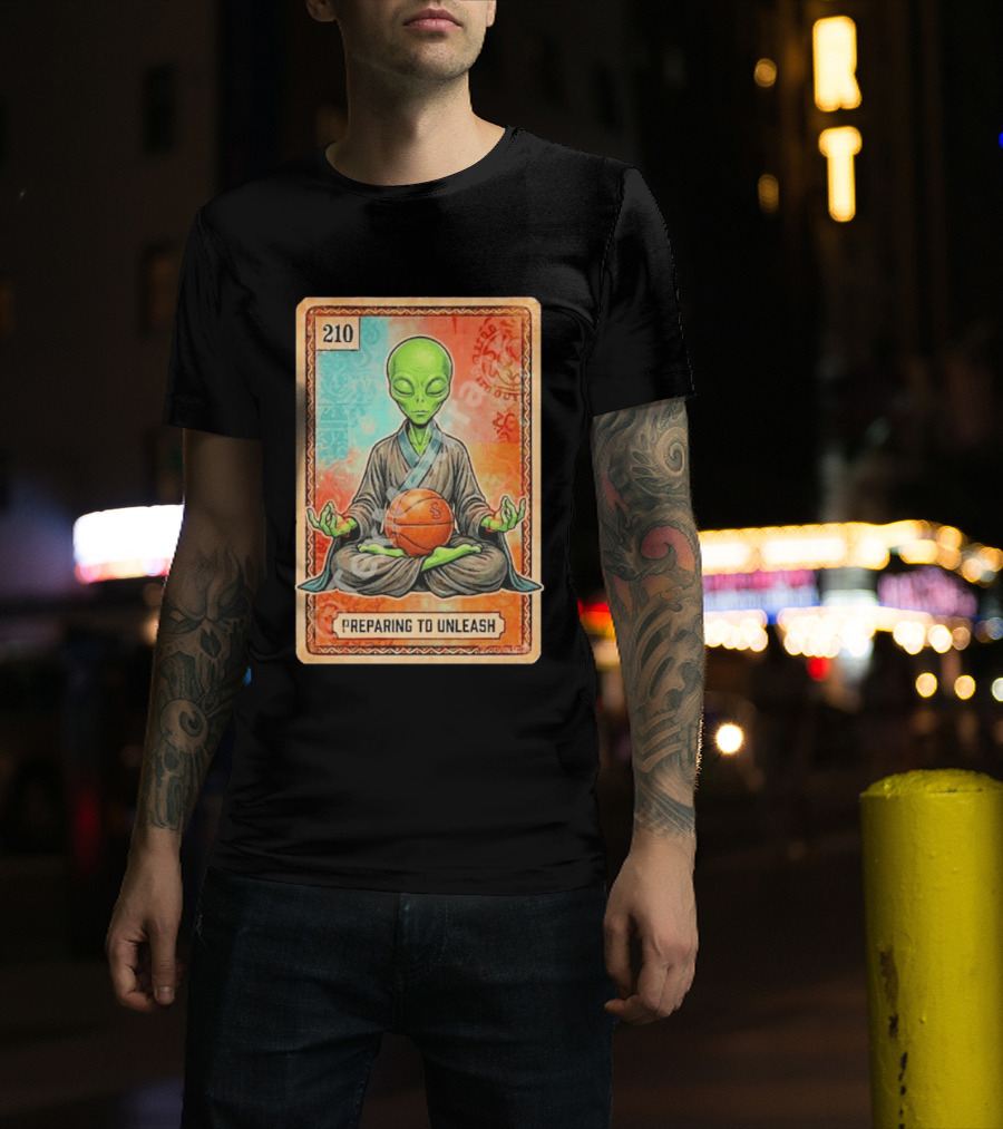 Preparing To Unleash Alien 210 San Antonio Spurs Basketball T-Shirt