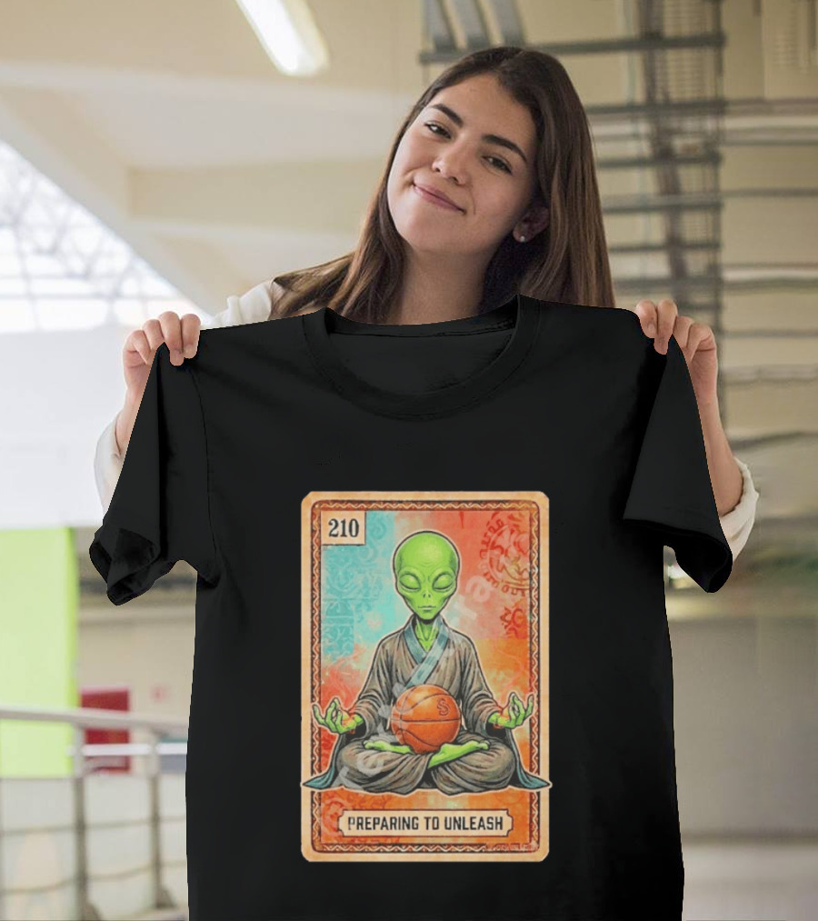 Preparing To Unleash Alien 210 San Antonio Spurs Basketball T-Shirt