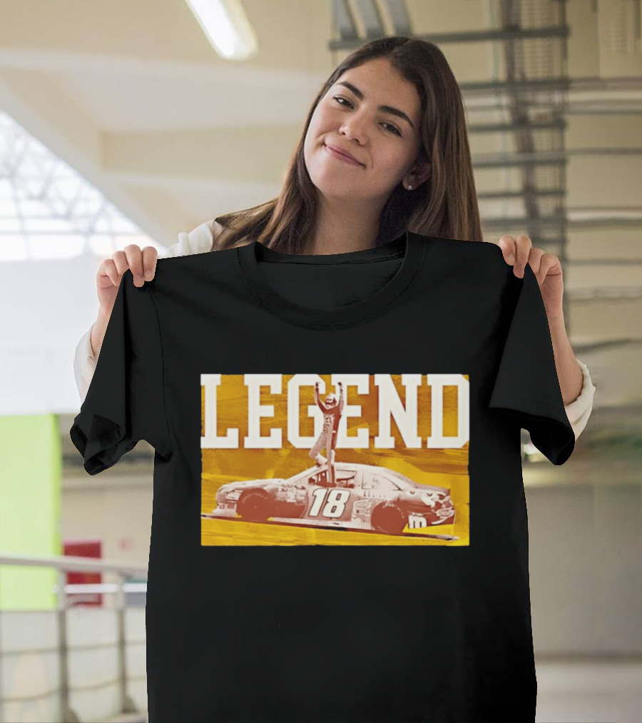 Kyle Busch 18 M&Ms Joe Gibbs Racing NASCAR Cup Series Legend Victory Celebration T-Shirt