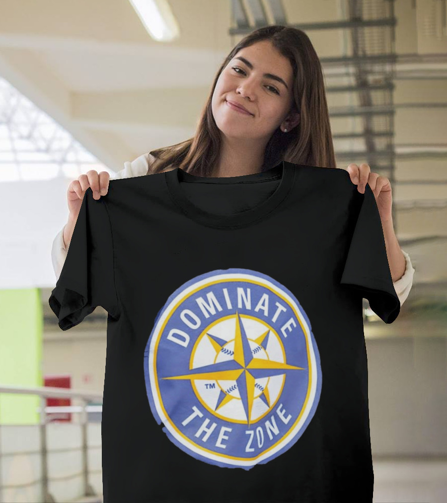 Seattle Mariners Dominate The Zone Compass Baseball Star T-Shirt