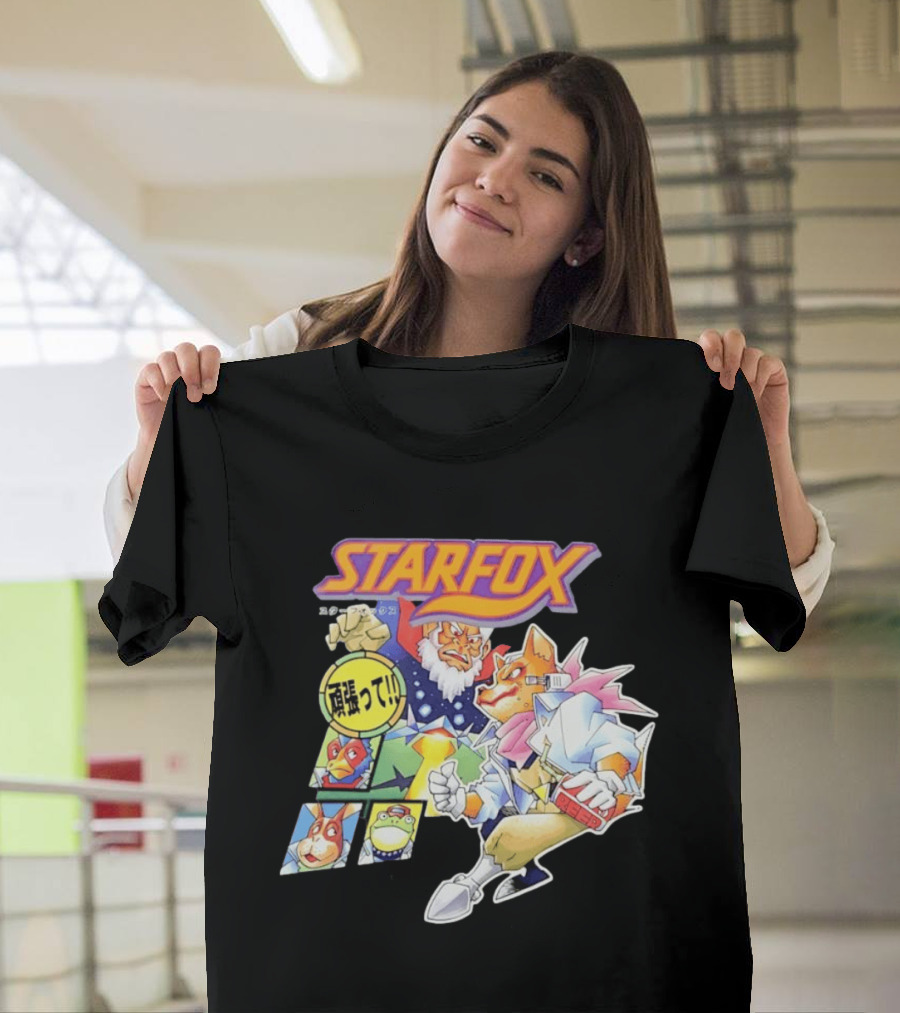 Starfox Japanese Kanji Manga Style Characters T-Shirt