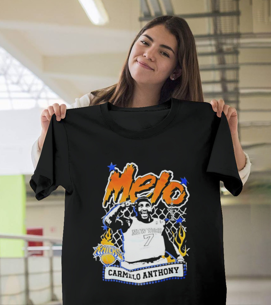 Melo Carmelo Anthony New York Knicks Basketball Star T-Shirt