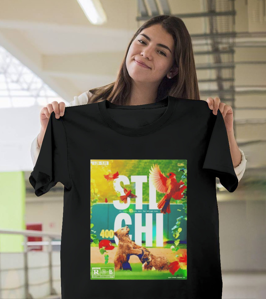 STL CHI St Louis Cardinals Vs Chicago Cubs 400 Stadium Rivalry 9 25 31 T-Shirt