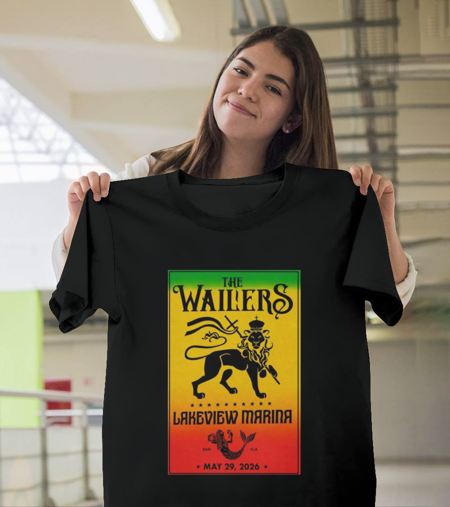 The Wailers Lakeview Marina Birmingham AL May 29 2026 Lion And Mermaid T-Shirt
