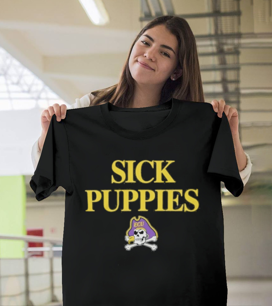 East Carolina Pirates ECU Sick Puppies Baseball 2026 T-Shirt